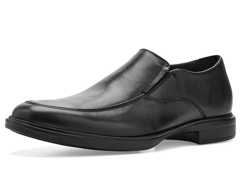 ロックポート メンズ シューズ スリッポン・ローファー Rockport Keefer Black Leather ブラック