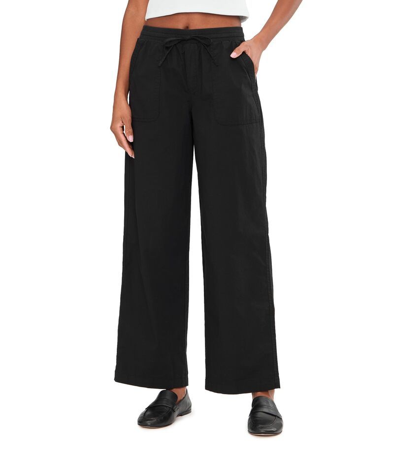 パクト レディース ボトムス カジュアルパンツ ワイドレッグ PACT Stretch Poplin Wide Leg Pants Black ブラック