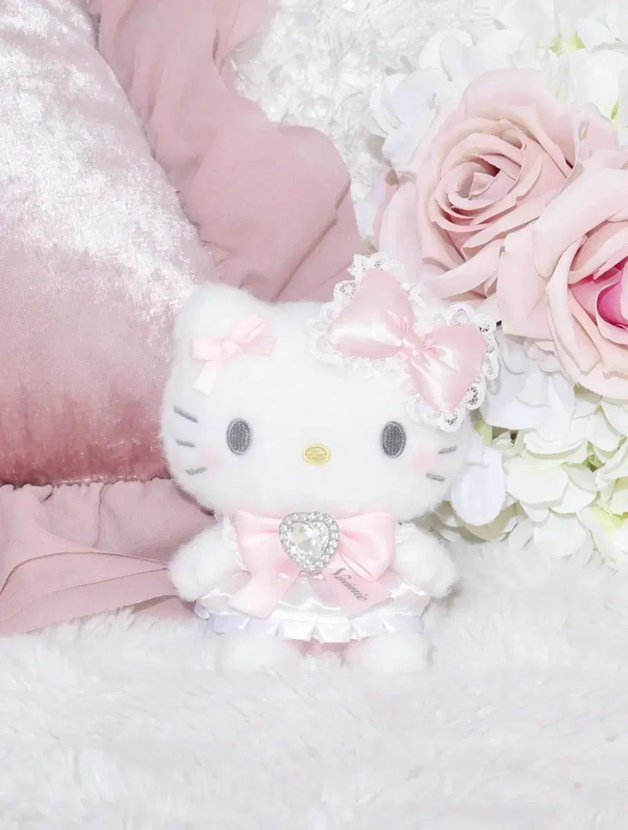 ハローキティ ぬいぐるみ ピンク リボン ドレス