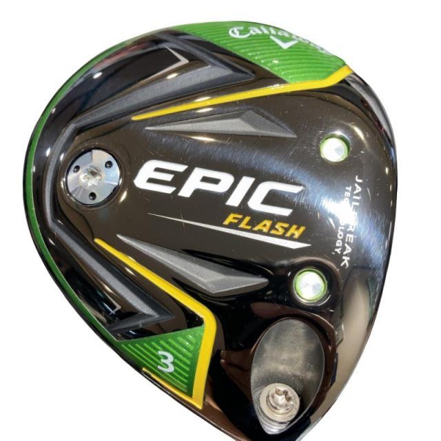 【中古】 キャロウェイ EPIC FLASH 3W USA フェアウェイウッド FW 純正特注シャフト (フレックスR) メンズ 男性用 右利き 右用 Cランク ゴルフクラブ
