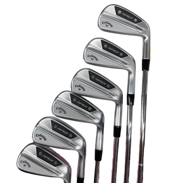 【中古】 キャロウェイ APEX PRO(2024) 6S アイアンセット IR Dynamic Gold MID 115 (フレックスS) メンズ 男性用 右利き 右用 Aランク ゴルフクラブ