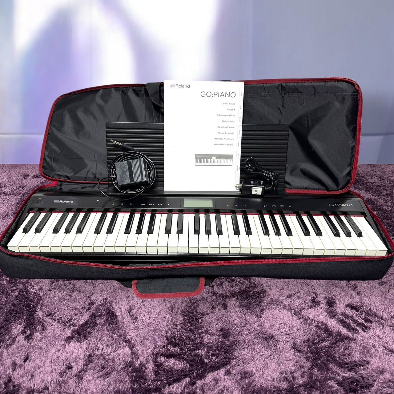 ☆動作品 送料無料 良品 Roland ローランド GO-61P 黒 ケース付き GO