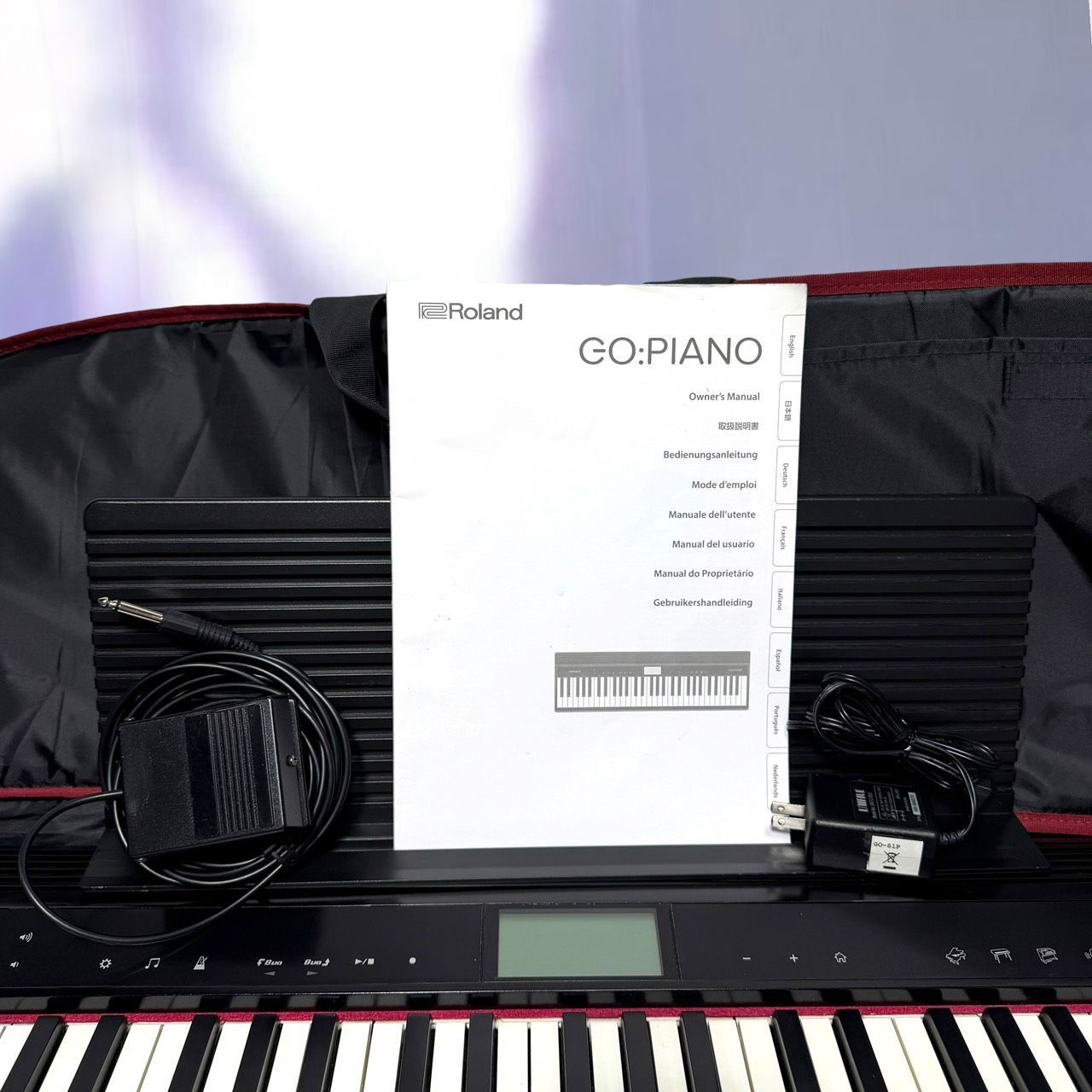 ☆動作品 送料無料 良品 Roland ローランド GO-61P 黒 ケース付き GO