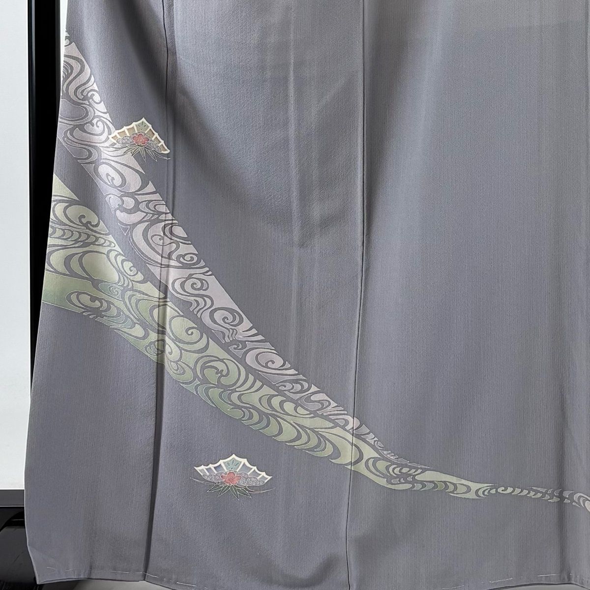訪問着 身丈166cm 裄丈68.5cm L 袷 白坂幸蔵 加賀友禅 落款 松竹梅