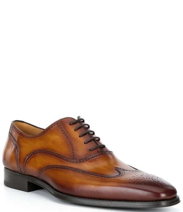 マグナーニ メンズ シューズ ウィングチップ オックスフォード レザー Magnanni Mens Mateo Leather Wingtip Oxfords Cuero