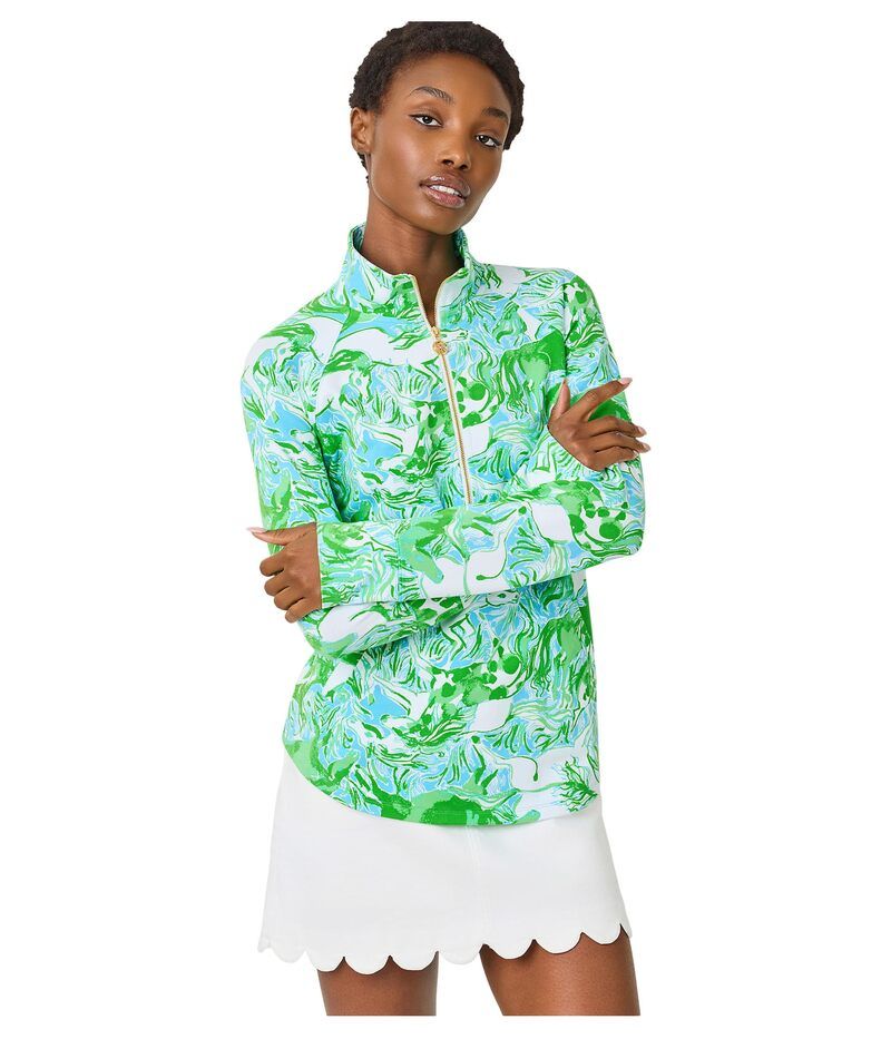 リリーピュリッツァー レディース アウター コート Lilly Pulitzer UPF 50 Skipper Popover Capri Blue Gallopingals ブルー