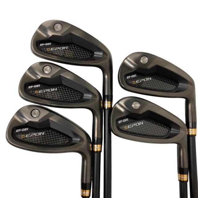 【中古】 エポンゴルフ株式会社 EPON EF-02I 5S(#6-PW) アイアンセット IR リシャフト (フレックスその他) メンズ 男性用 右利き 右用 Cランク ゴルフクラブ