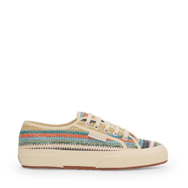 スペルガ レディース シューズ スニーカー Superga 2750 Raffia Sneakers Blue Weaving ブルー