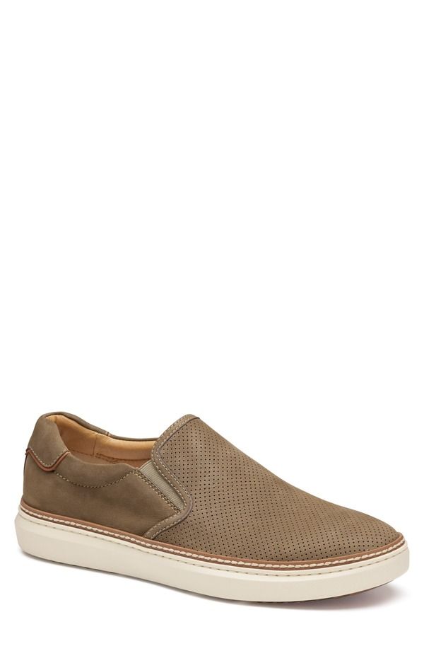 ジョンストンアンドマーフィー メンズ シューズ スニーカー Johnston Murphy McGuffey 2 SlipOn Shoe Taupe Nubuck トープ