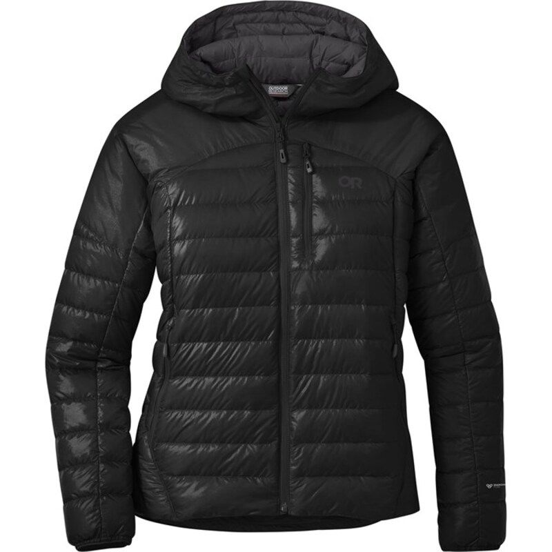 アウトドアリサーチ レディース アウター ジャケット・ブルゾン ダウン パーカー Outdoor Research Helium Down Hoodie Womens Solid Black ブラック