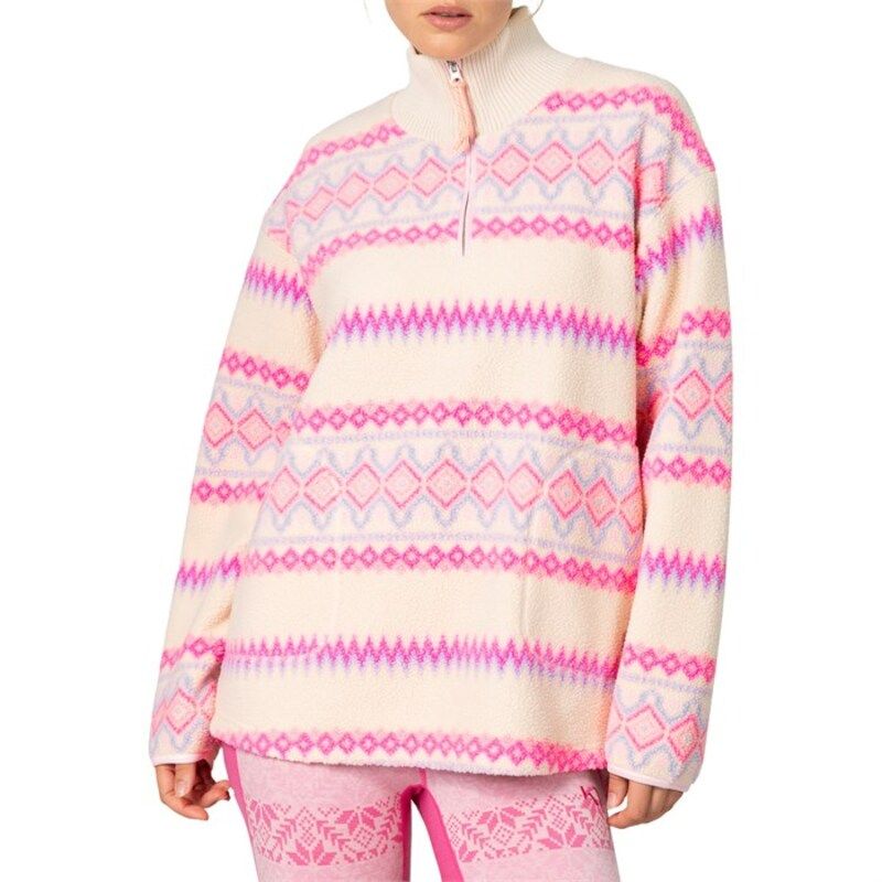 カリ ツラー レディース アウター パーカー・スウェット ハーフジップ フリース Kari Traa Ruthie Midlayer Half Zip Fleece Womens Bjerk Whit