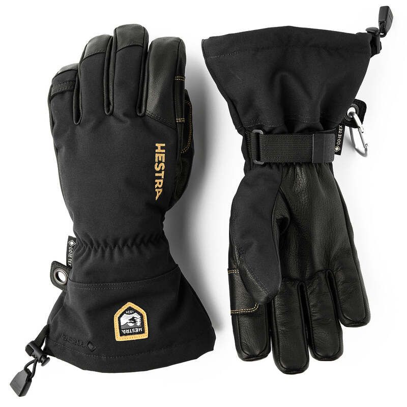 ヘストラ メンズ アクセサリー 手袋 レザー Hestrarmy Leather GORETEX Gloves Black ブラック