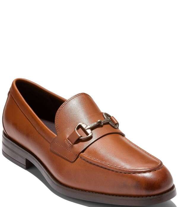 コールハーン メンズ シューズ スリッポン・ローファー レザー Cole Haan Mens Harmon Grand Wateresistant Leather Bit Buckle Loafers