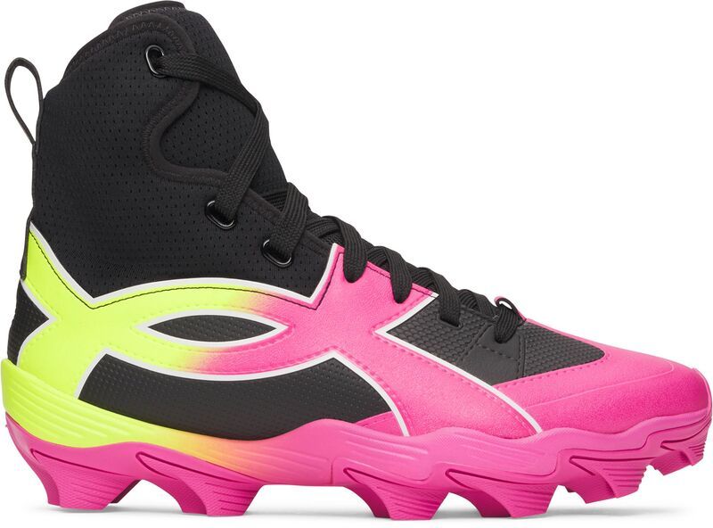 アンダーアーマー メンズ シューズ スニーカー Under Armour Spotlight Icon Highlight RM Football Cleats BlackPinkYellow ブラッ