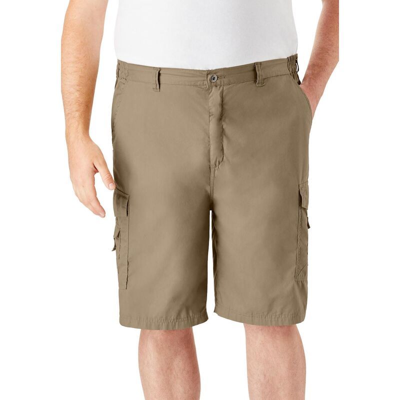 キングサイズ レディース ボトムス ハーフパンツ・ショーツ トール ショートパンツ KingSize Mens Big Tall 10 Sidelasticanyon Cargo Shorts Dar