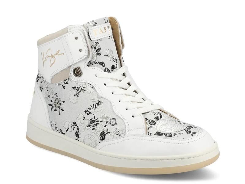 タフト メンズ シューズ スニーカー TAFTRapido HighTop Sneaker White Floral Print ホワイト