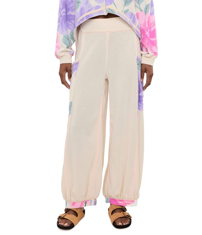 フリーピープル レディース ボトムス カジュアルパンツ Free People Summer Loving Jogger Ivory Combo アイボリー