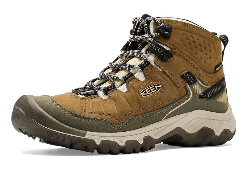 キーン レディース シューズ ブーツ・レインブーツ Keen Targhee 4 Mid Height Durable Comfortable Waterproof CoyotePeach Fu ピー