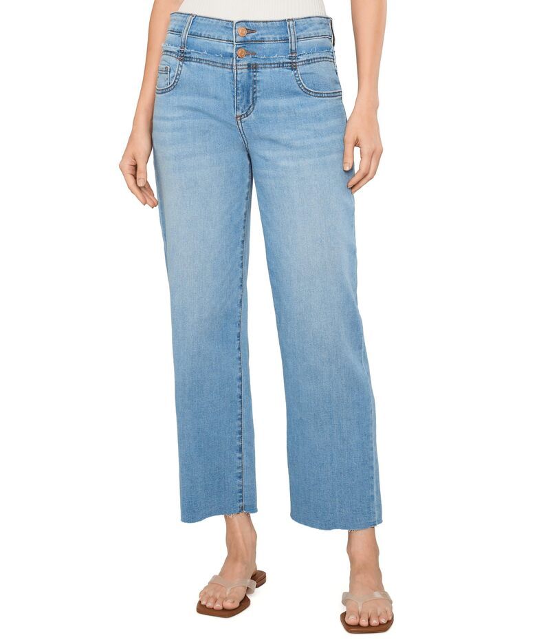 カットフロムザクロス レディース ボトムス デニムパンツ ワイドレッグ Kut From The Kloth Charlotte HighRise Wide Leg Unfazed