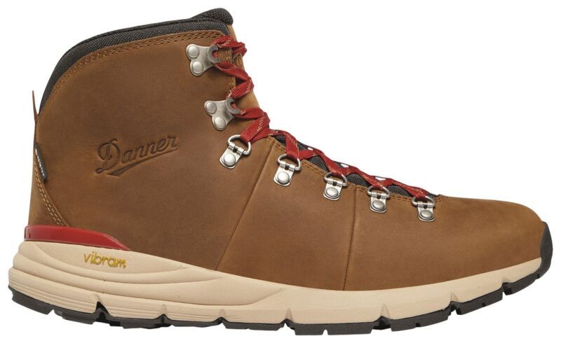 ダナー メンズ シューズ ブーツ・レインブーツ Danner Mens Mountain 600 GORETEX Hiking Boots Grizzly BrownRhodo Red レッド
