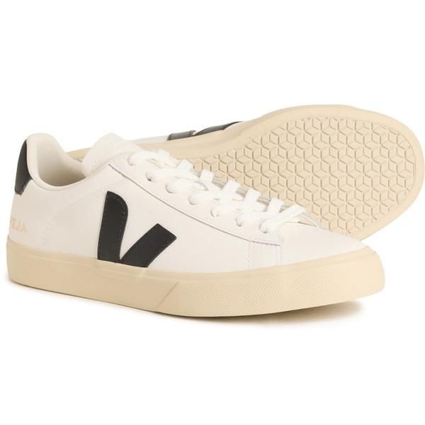 ヴェジャ レディース シューズ スニーカー レザー VEJA Campo Sneakers ChromeFree Leather For Women White Black ホワイト