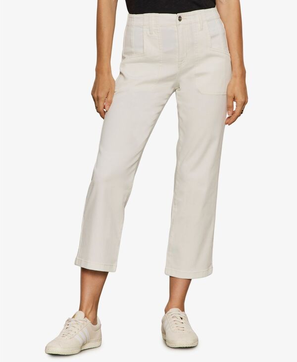 サンクチュアリー レディース ボトムス デニムパンツ ジーンズ Sanctuary Womens Retreat WideLeg Crop Jeans Chalk チョーク