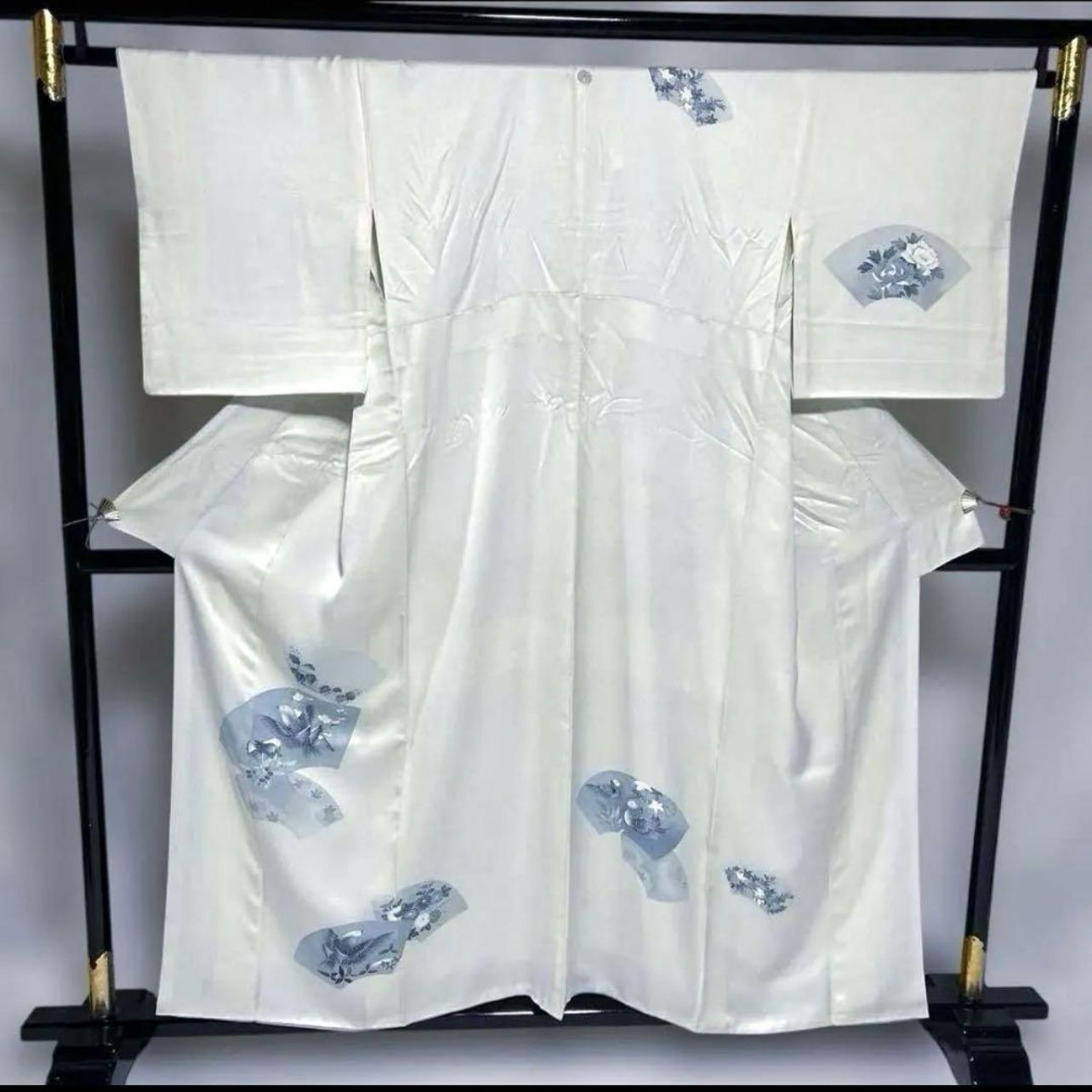 美品 正絹 袷 訪問着 フルセット 祈丈67 ゆったり 西陣袋帯 訪問着