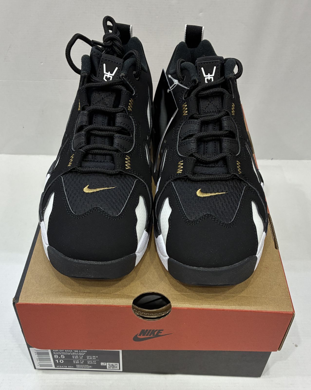 未使用 Nike Air DT Max 96 Low Black Metallic Gold 26.5㎝ IF5478-001 2026年製 ナイキ エアマックス 【T1772-001】◆ 268