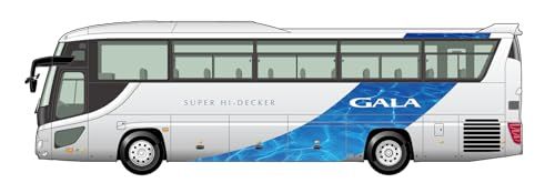 1/32 観光BUSシリーズ No.3 EX-1 いすゞ ガーラ スーパーハイデッカー(バスガイド＆バス運転手フィギュア付き) プラモデルts f82f07b7