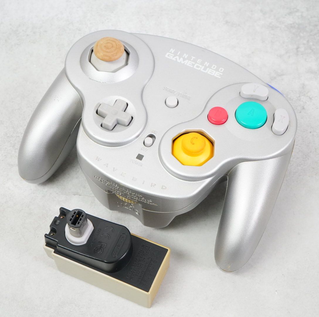 動作確認済 ニンテンドー純正 ウェーブバード ゲームキューブ コントローラー+レシーバー