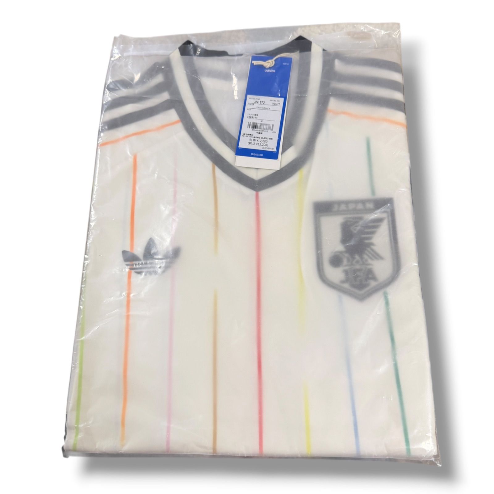 新品 mサイズ 半袖 オレンジライン】正規品 adidas公式 JFA代表 2026 