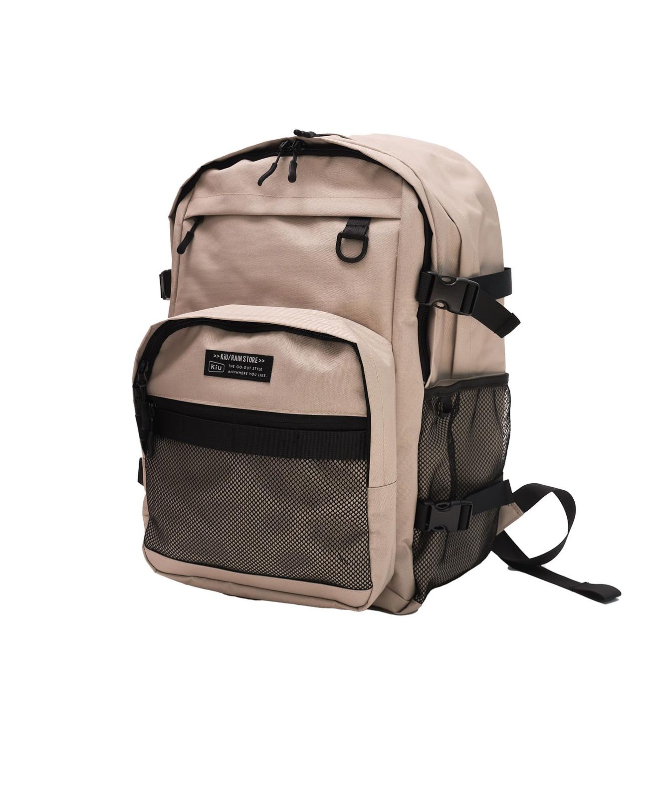 KiU キウ エブリディバックパック EVERYDAY BACKPACK 防水 撥水 リュック 大容量 PCポケット サイドポケット 通勤 通学 旅行 トラベル おしゃれ ユニセックス メンズ レディース 男女兼用 サンドベ [サンドベージュ] [ベーシック]