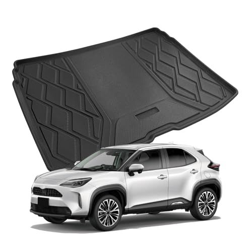 R◆SKTU ラゲッジマット 「トヨタ ヤリスクロス 専用」トランクマット 一体型 防水シート 荷室マット TPE素材 防キズ 防水 防汚 滑り止め 多用途 ブラック 2443e968