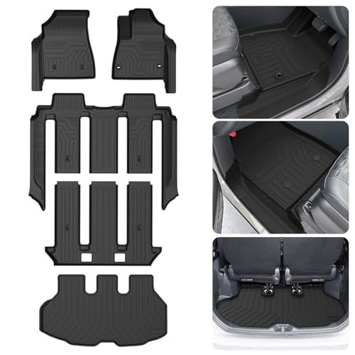 R◆ACE LIGHTING トヨタ 新型 ヴォクシー ノア 90系 7人乗り フロアマット&セカンド&トランクマット フルセット VOXY NOAH 90系 カーゴマット ラゲッジトレイ 新型ヴォクシー ノア アクセサリー 車種専用設計 滑 d17e95bc