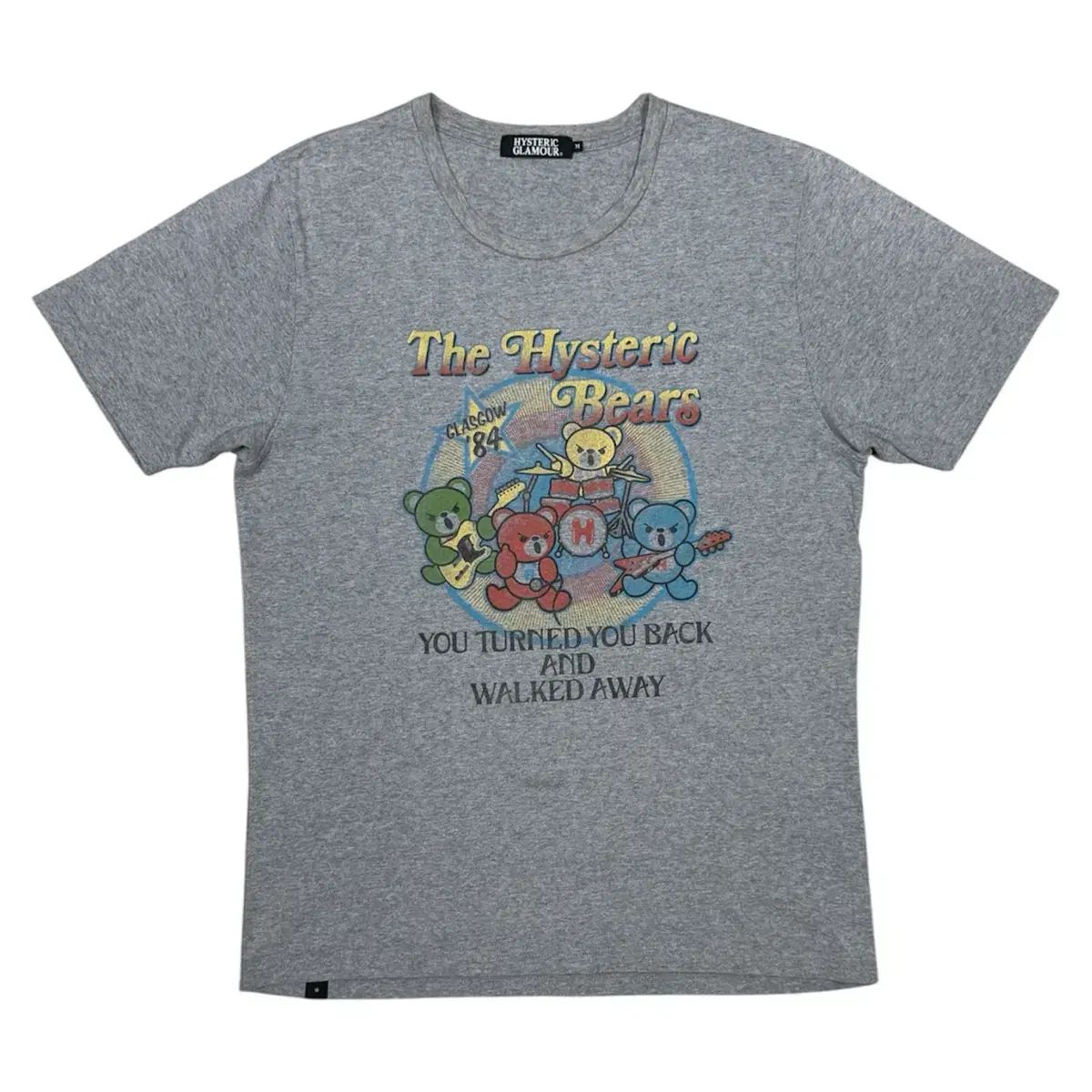 HYSTERIC GLAMOUR ヒステリックグラマー 퍽ベア ロックバンド ツアー 半袖 Tシャツ