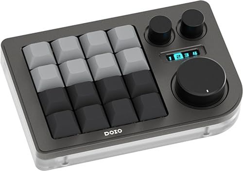 KB16 マクロメカニカルキーボードアルミニウム製/片手キーボード/RGB VIA ホットスワップ プログラム機能対応可能/16キー/Ps Pr LrC Blenderなどのソフトに利用可能 (グレー)★m f41a1f7f