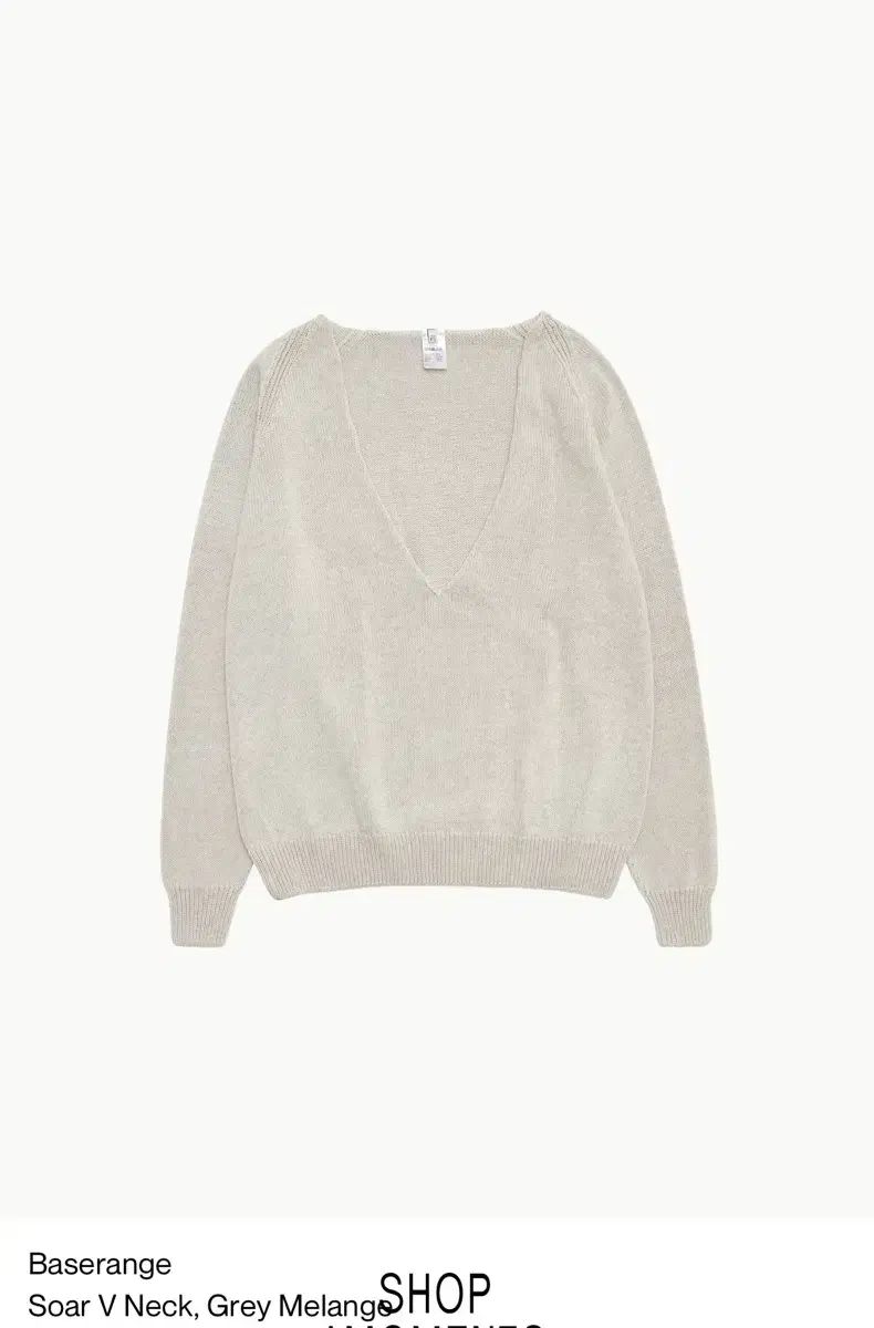 BASERANGE ベースレンジ Vネック ニット soar v neck