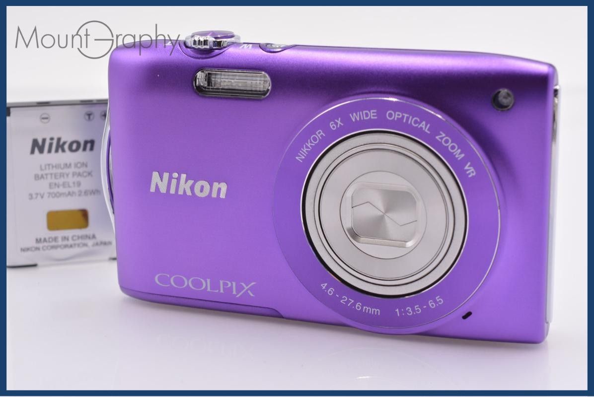 ニコン Nikon COOLPIX S3300 6X バッテリー付属 同梱無料 #ks447 ニコン Nikon COOLPIX S3300 6X バッテリー付属 同梱無料 #ks447