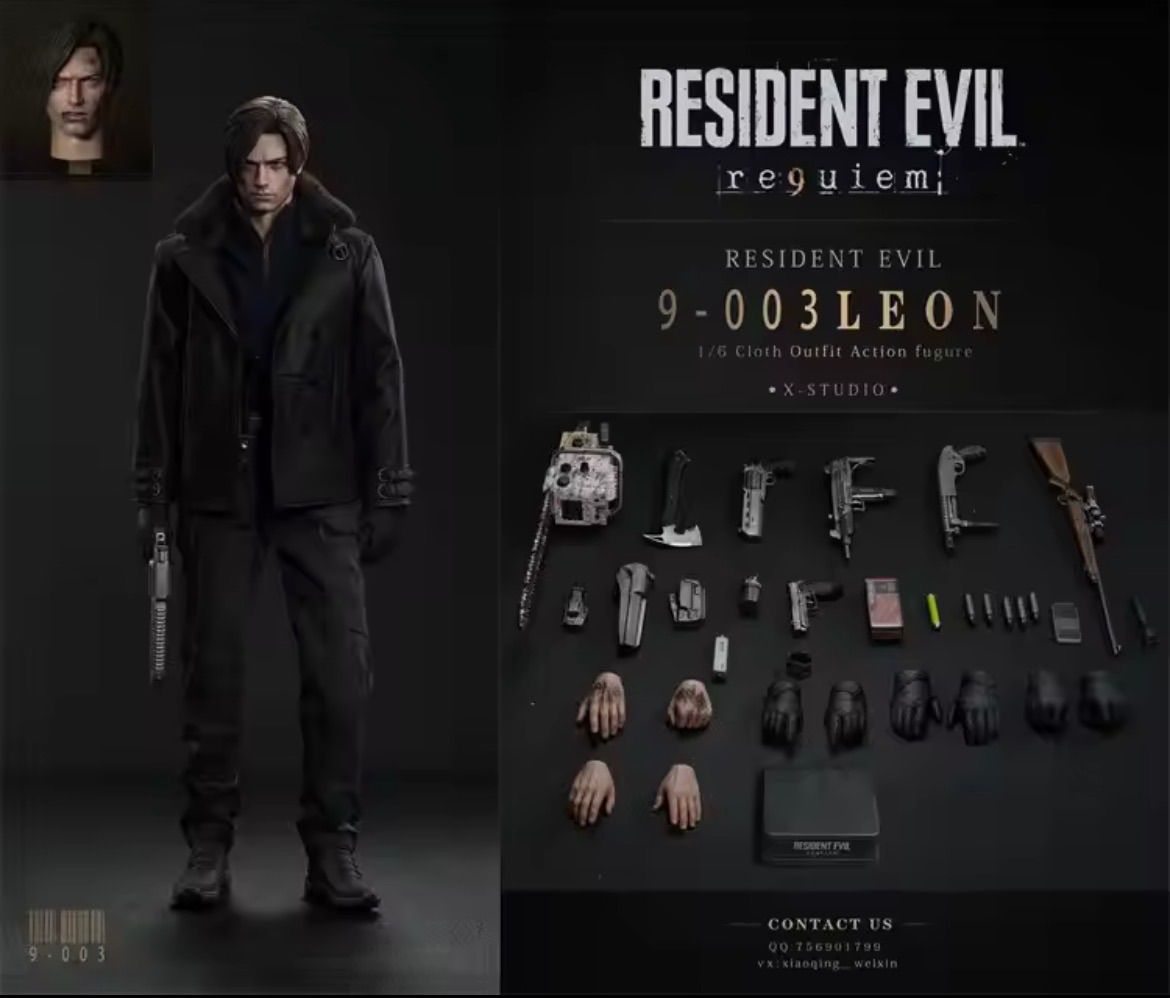 バイオハザード9レクイエム主人公レオンSケネディ リアルアクションフィギュア先行予約販売