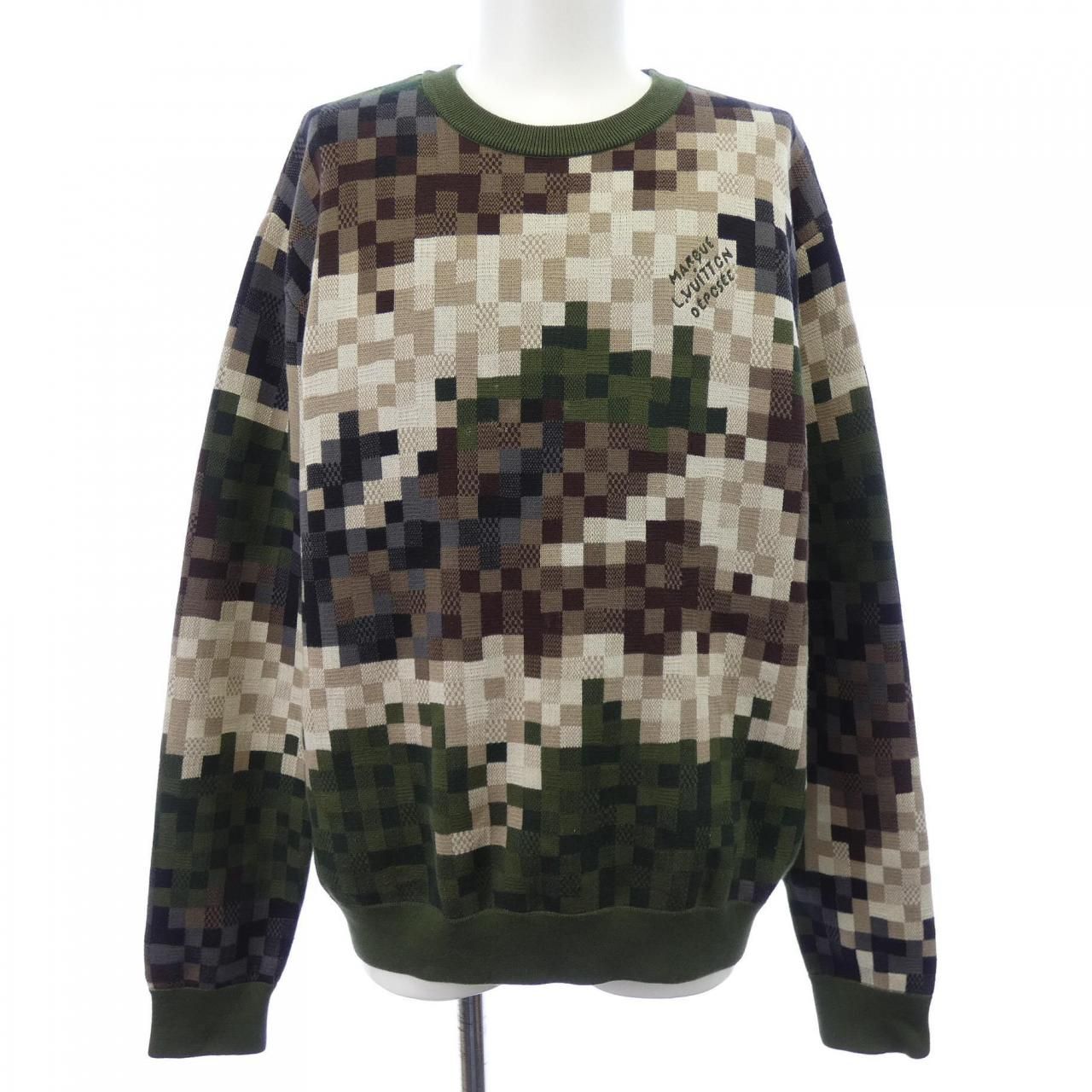 ルイヴィトン LOUIS VUITTON ダモフラージュコットンプルオーバー HQN72WAUR ニット