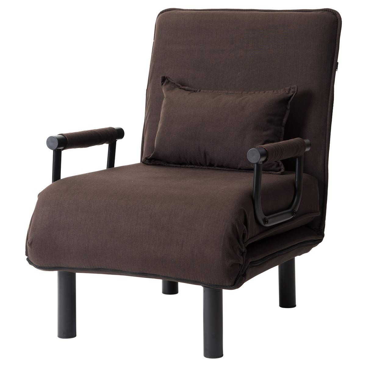 【人気商品】折りたたみ 3WAY ファブリック生地 ソファベッド カウチソファー 幅60 肘付き 一人掛け 二人掛け オーエスジェイ(OSJ) カウチ リクライニング 一人暮らし 組立品