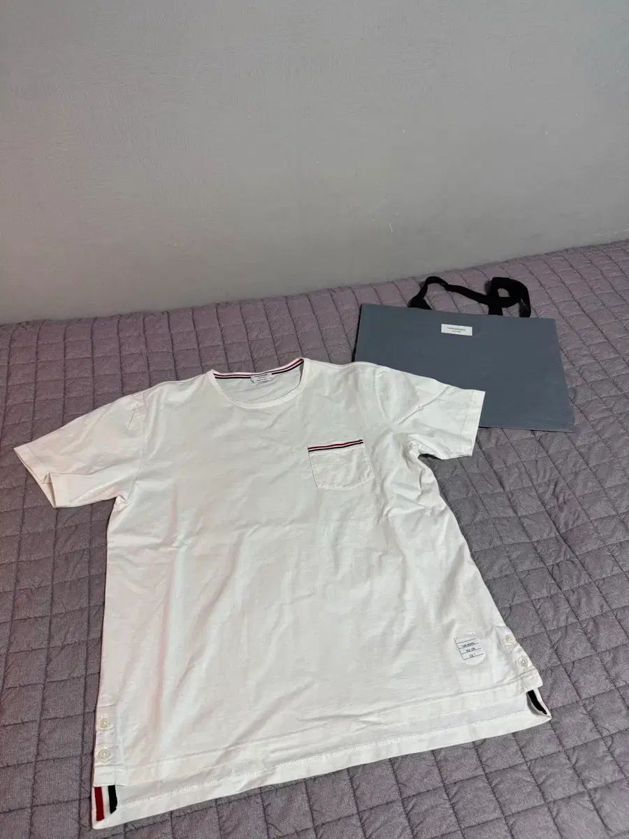 正規品/4 トム・ブラウン ポケット 3本線 半袖 Tシャツ