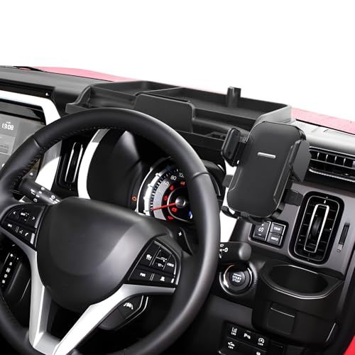 LUWU ハスラーMR52/92S専用スマホホルダー 【メーター小物収納トレー付き】 ハスラー アクセサリー ハスラー タフワイルド カスタムパーツas