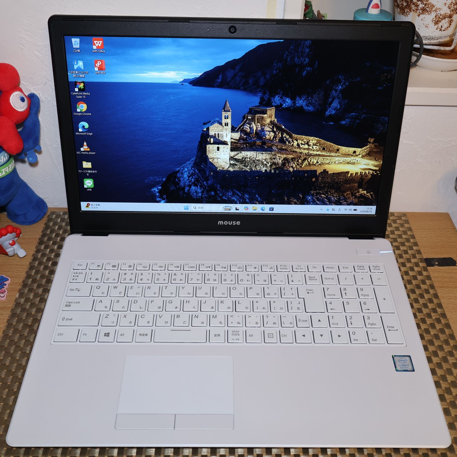 美品！Win11正式対応i7/メ8G/SSD/無線/カメラ/FHD/キーライト - メルカリ
