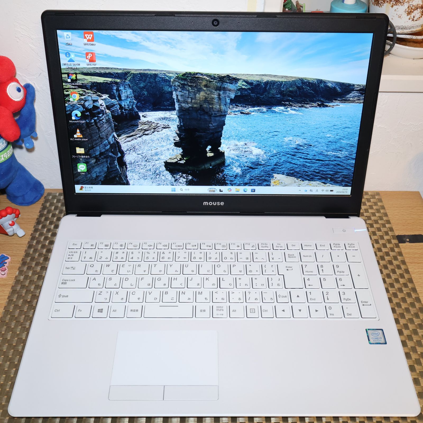美品！Win11正式対応i7/メ8G/SSD/無線/カメラ/FHD/キーライト - メルカリ