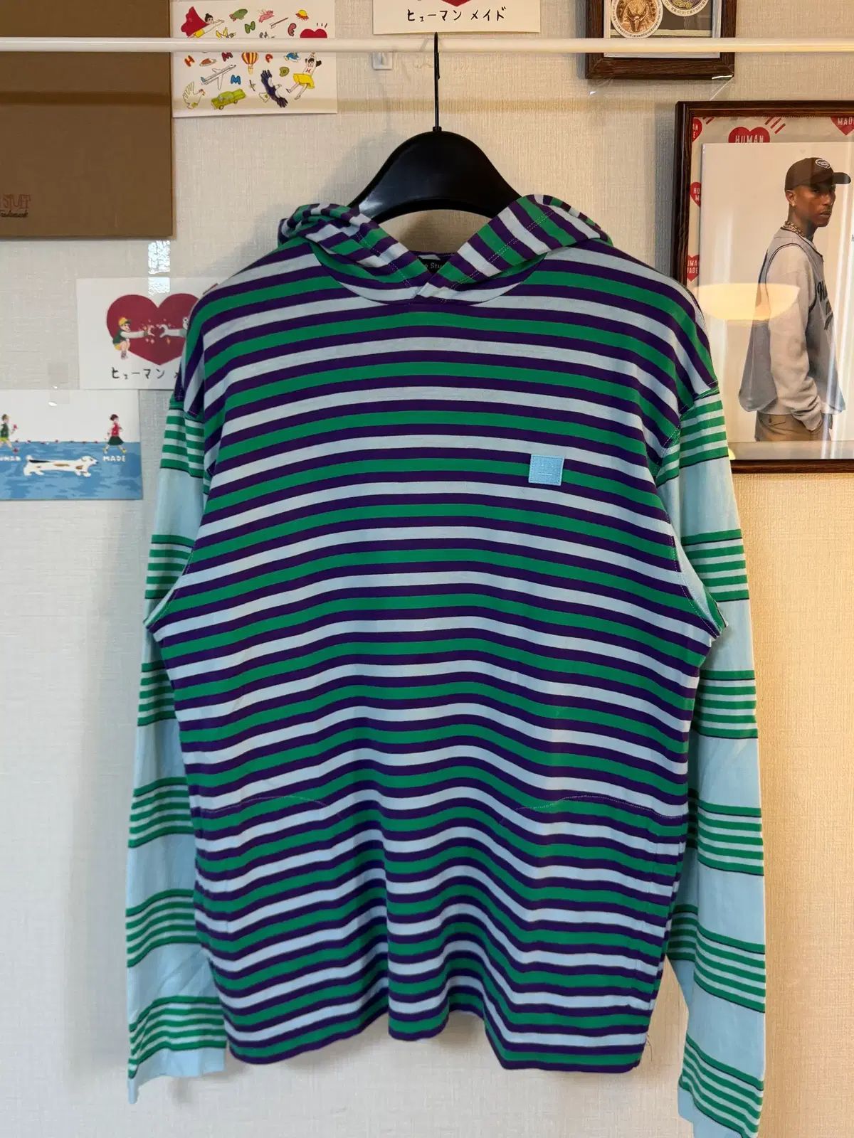 (S)Acne Studios ストライプ フード ロングスリーブ