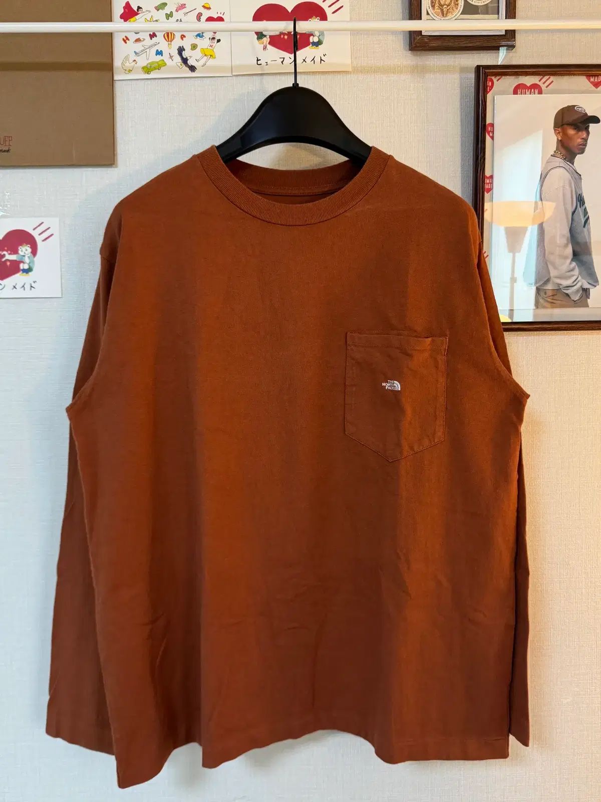 (M)THE NORTH FACE ザノースフェイス パープルラベル ロングスリーブ ブラウン
