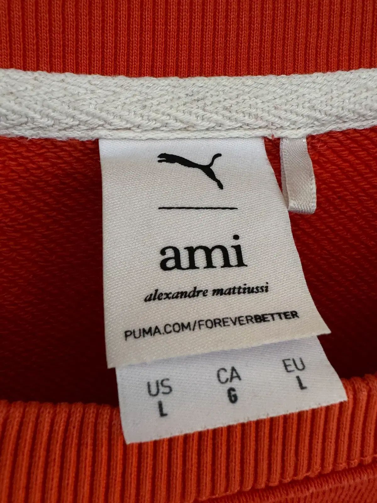 PUMA x AMI クルーネック スウェットシャツ オレンジ - メルカリ