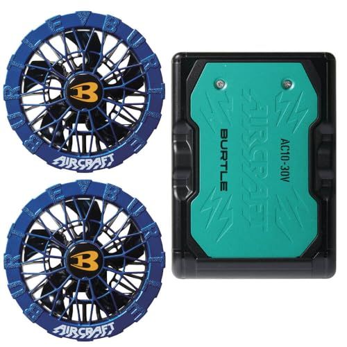☆新品☆[バートル] ファン+30Vバッテリーセット AC10+AC10-2 エアークラフト AIRCRAFT 京セラ製 2026年モデル バッテリーのカラー:67マーリン/ファンのカラー:99オーシャンブルー 96b384c5