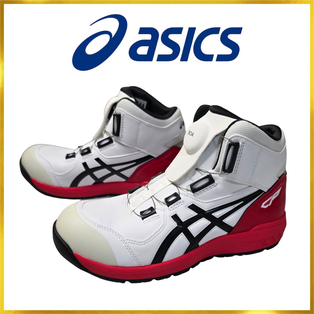 アシックス（asics）ハイカットモデル「ウィンジョブ® CP304 BOA®」（カラー：ホワイト×ブラック）サイズ：26.0ｃｍ